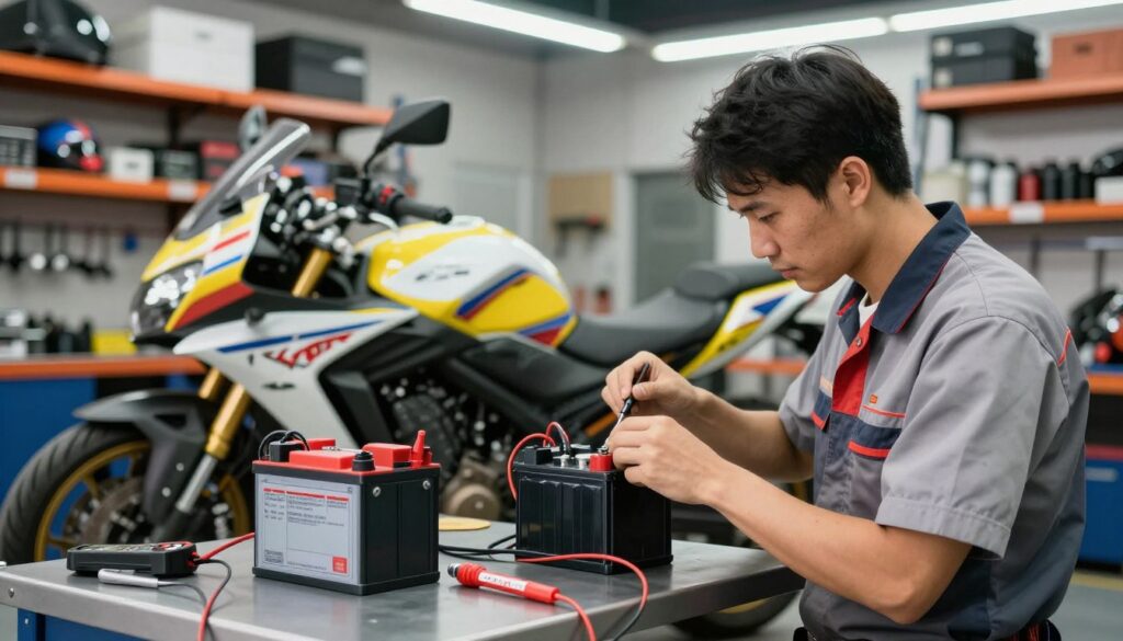motorcycle battery maintenance