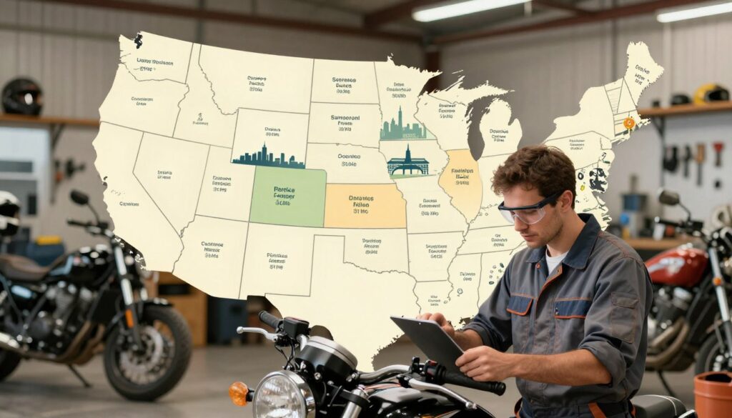 motorcycle service costs by location